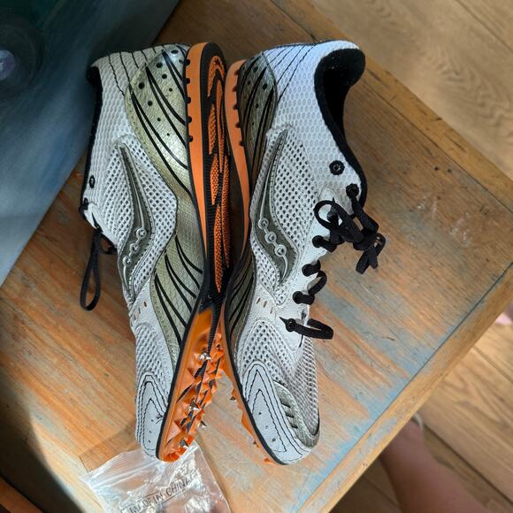 Saucony Velocity 3 Distance Track Spikes Shoes Men SZ 8.5 280341 Track Field - Picture 5 of 6